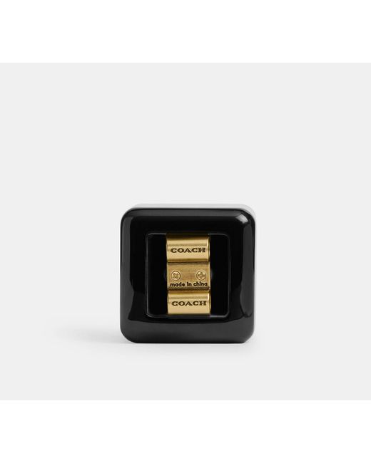 COACH Black Dice Shoe Charm