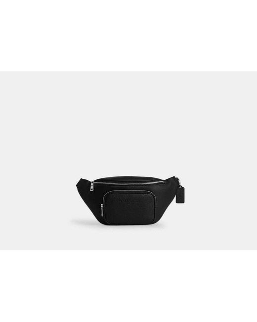 COACH Black Travis Belt Bag 35 for men