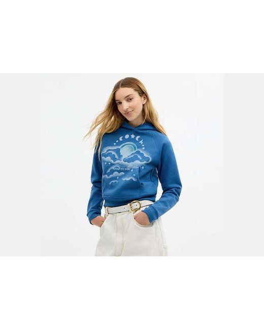 COACH Blue Airbrush Hoodie
