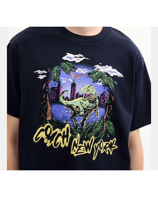 COACH Black Rexy 10Th Birthday Jungle Relaxed T-Shirt