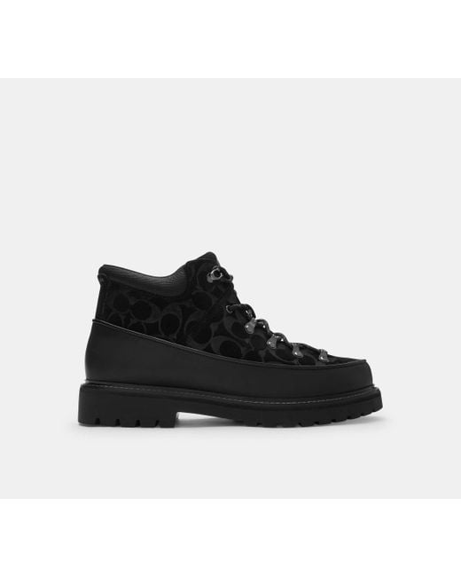 Bradley Hiker en ante de firma COACH de hombre de color Black