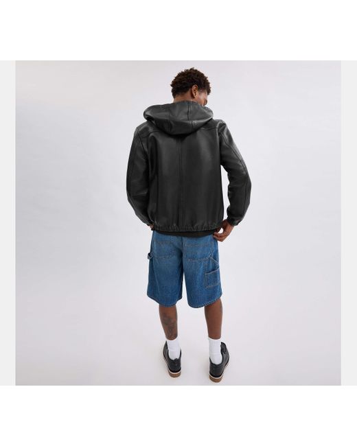 COACH Black Reversible Trainer Jacket for men