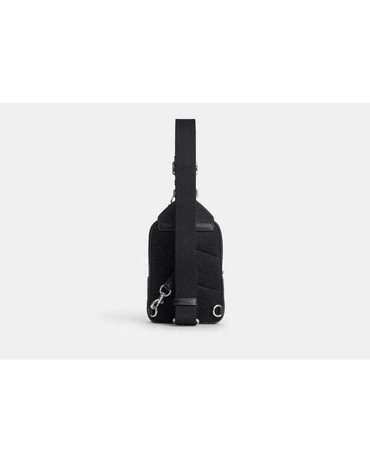 COACH Black Racer Sling Pack for men