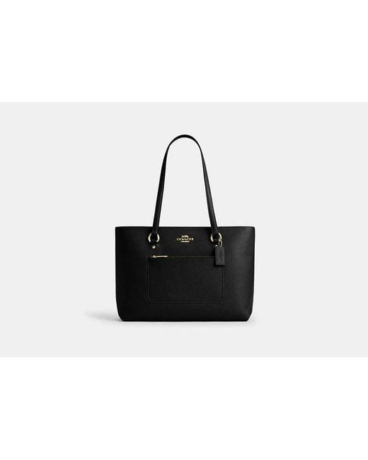 COACH Black Station Tote Bag