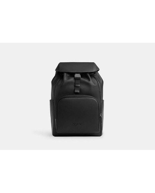 COACH Black Racer Backpack for men