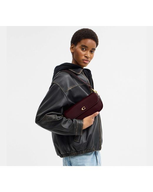 COACH Black Brook Flap Chain Bag