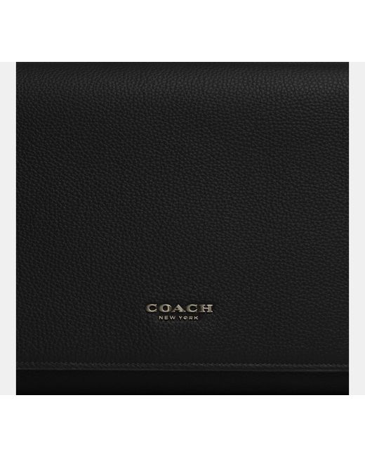 COACH Black Caleb Messenger Bag for men