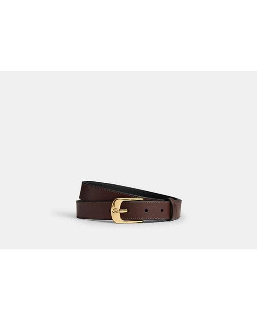 COACH Black C Harness Buckle Belt