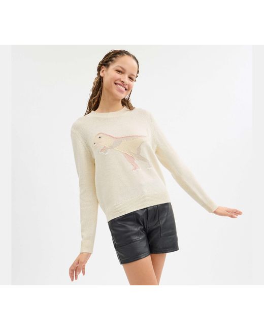 COACH Black Rexy Crewneck Sweater