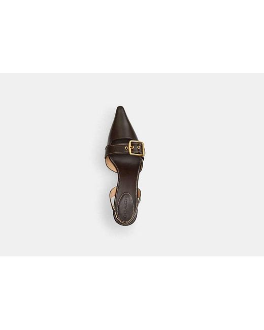 COACH Black Margot Slingback