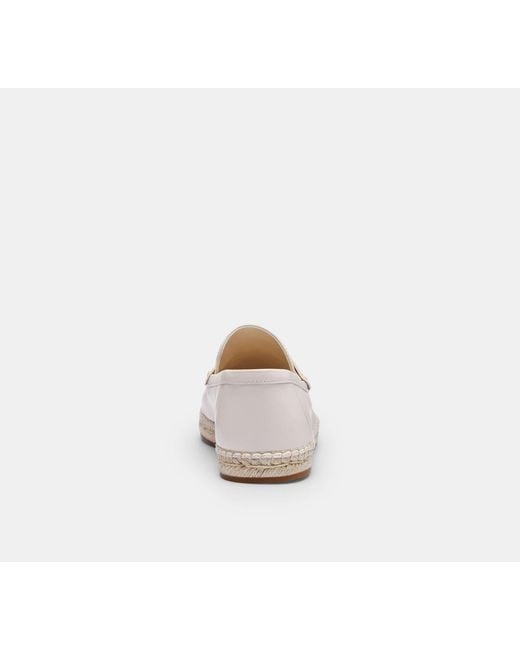 COACH White Loafer Espadrille