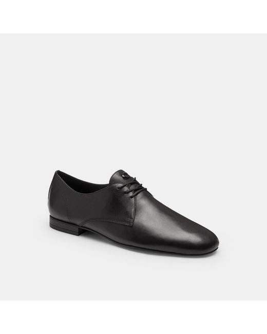 COACH Black Soft Derby