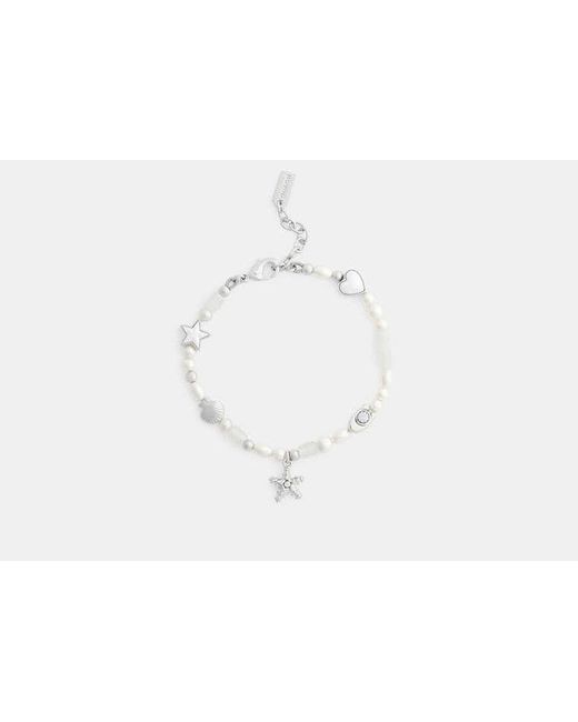 COACH Black Pearls And Seashell Bracelet