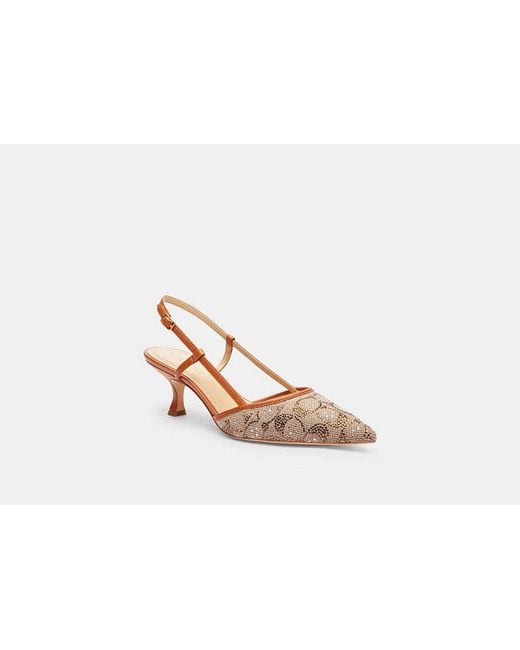 COACH Black Rosie Slingback
