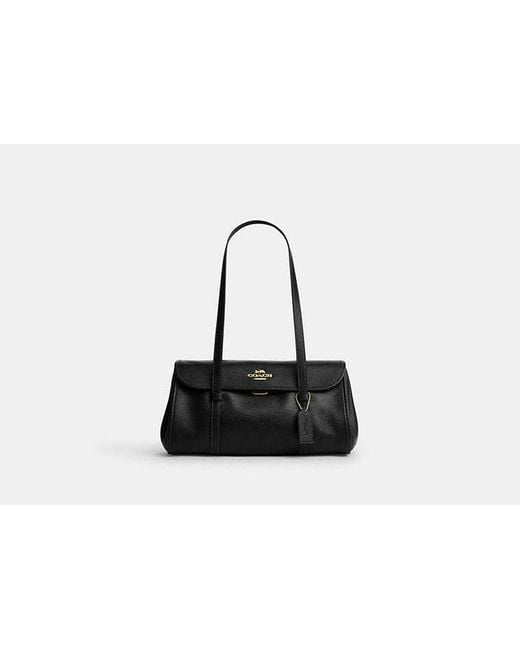 COACH Black Bridget Flap Shoulder Bag