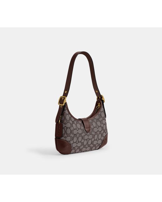 COACH Black Hamptons Hobo Bag