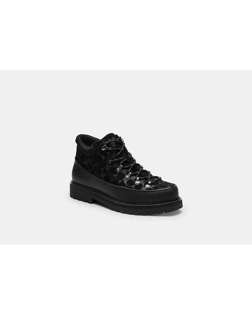 Bradley Hiker en ante de firma COACH de hombre de color Black