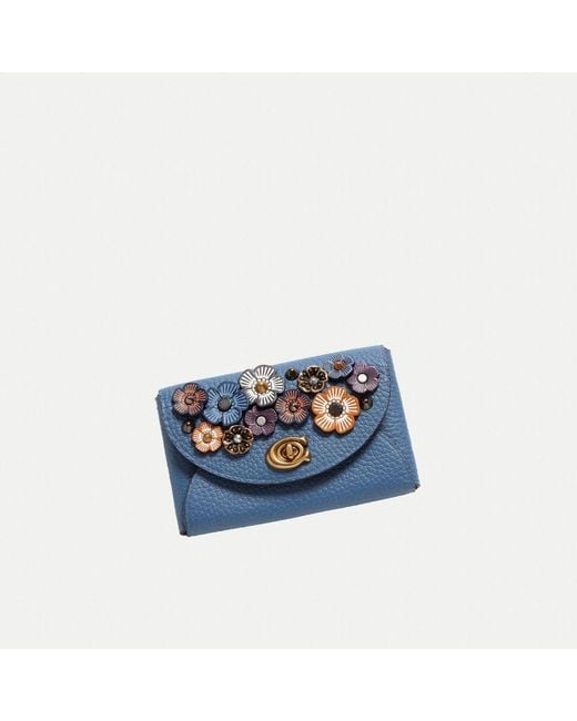 COACH Blue Complimentary Card Case On Orders $250+ With Code Febgift
