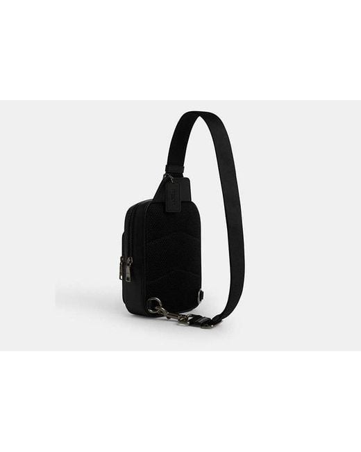 COACH Black Racer Sling Pack for men