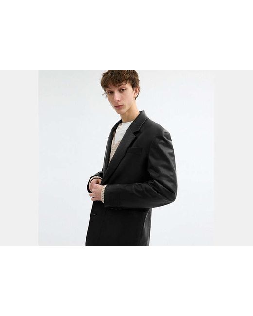 Blazer En Cuir COACH pour homme en coloris Black