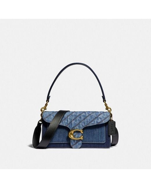COACH Tabby Shoulder Bag 26 In Colorblock With Quilting in Blue | Lyst