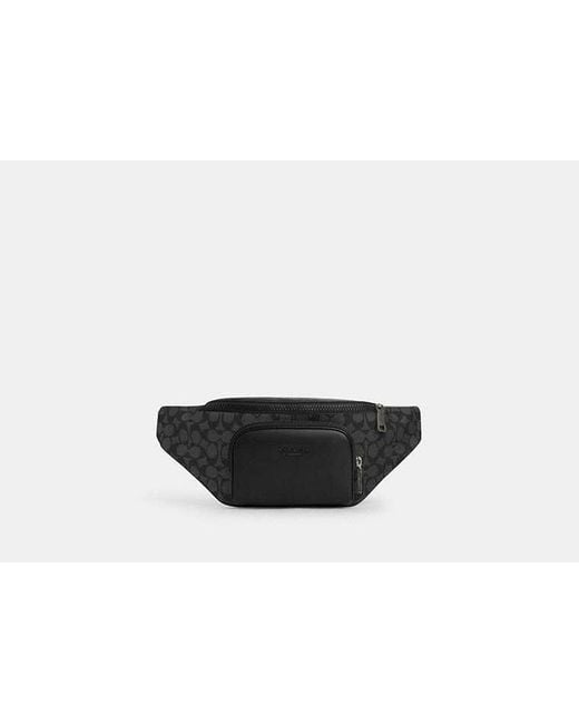 COACH Black Racer Belt Bag for men