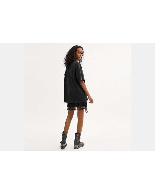 COACH Black Rexy Relaxed Fit T-Shirt