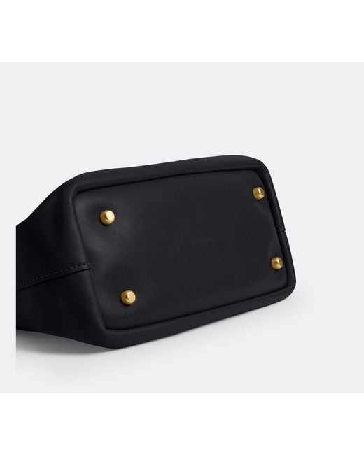 COACH Black Slouchy Rogue Top Handle Bag