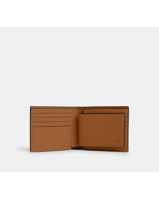 COACH White 3 In 1 Wallet - Brown | Leather for men