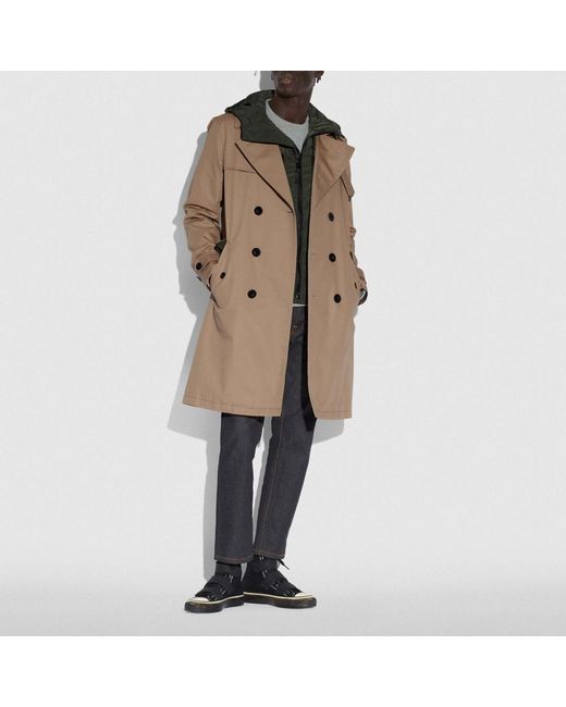 coach mens pea coat