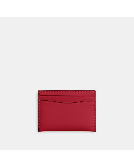 COACH Red Essential Card Case