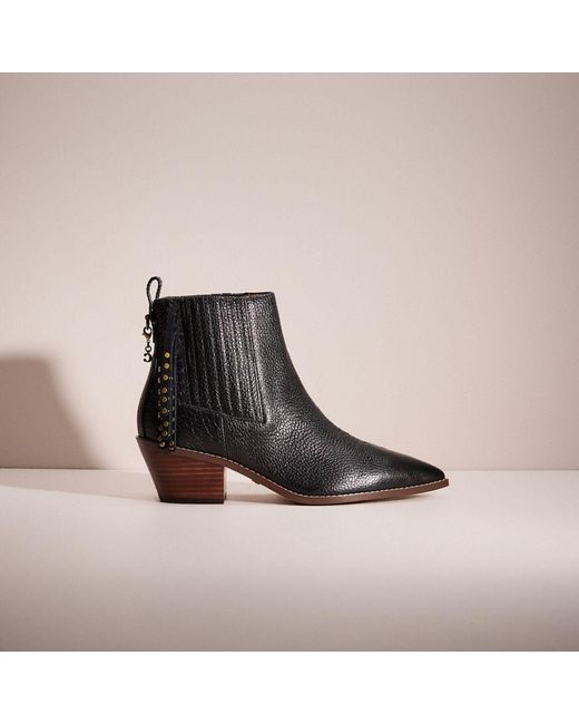 COACH Brown Upcrafted Melody Bootie