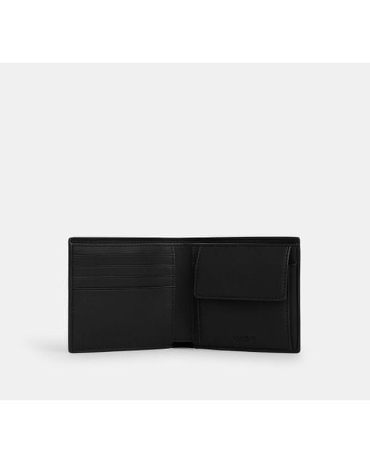 COACH Black Coin Wallet for men