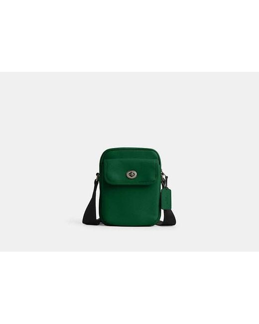 COACH Green Turnlock Crossbody Bag for men