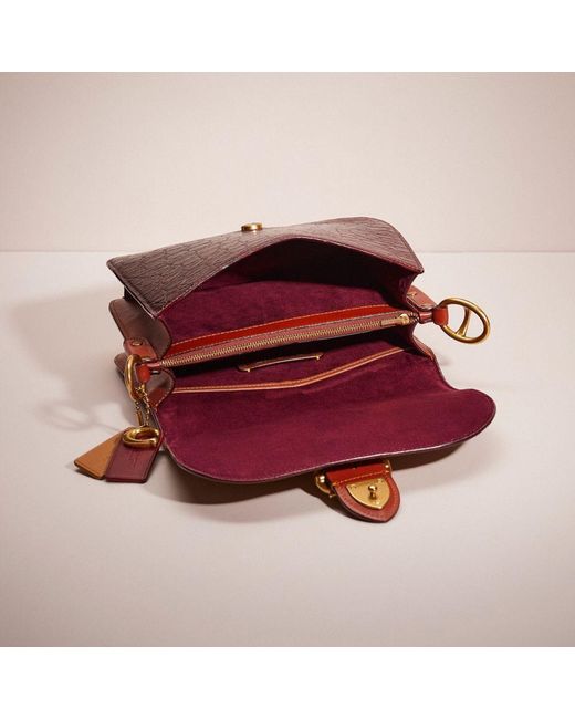 COACH Pink Upcrafted Beat Shoulder Bag In Signature Canvas With Horse And Carriage Print
