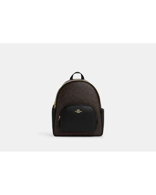 COACH Black Court Backpack