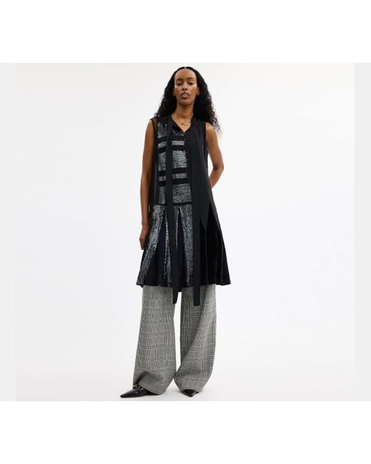 COACH Black Embellished Dress