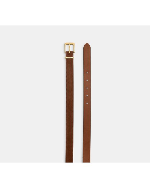 COACH Black Harness Hasp Buckle Belt