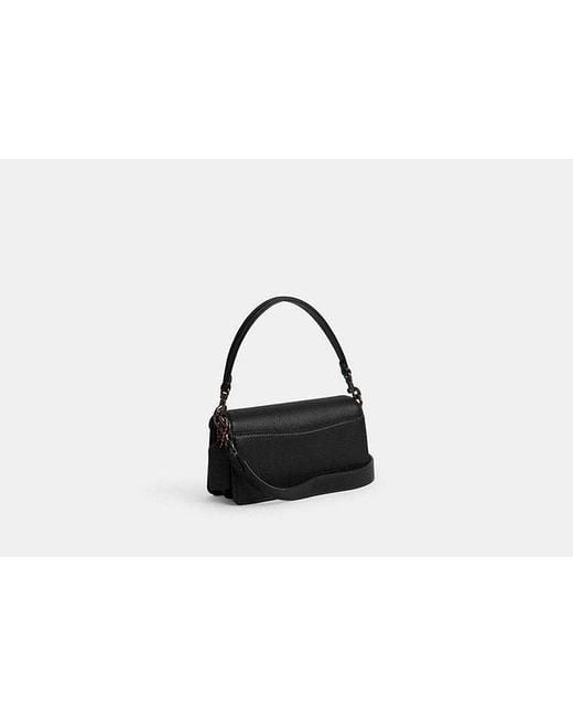 COACH Black Tabby 20 Leather Shoulder Bag