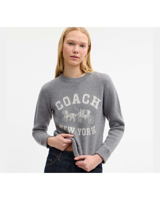 COACH Black Crewneck Sweater