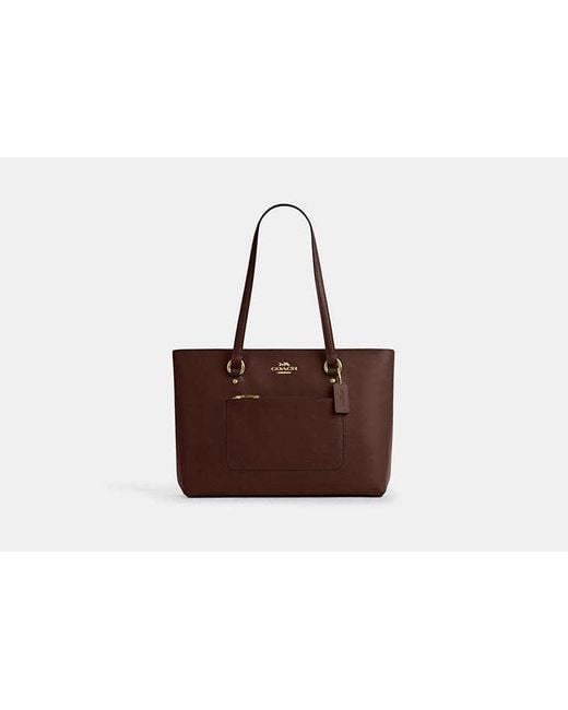 COACH Brown Station Tote Bag