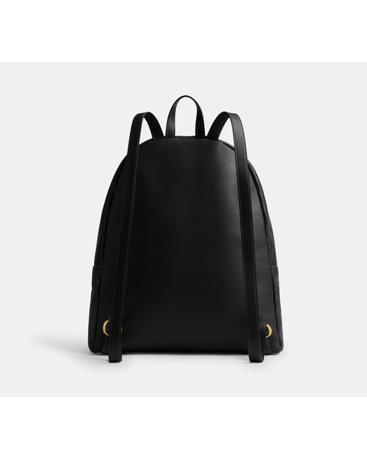 COACH Black Kisslock Frame Backpack