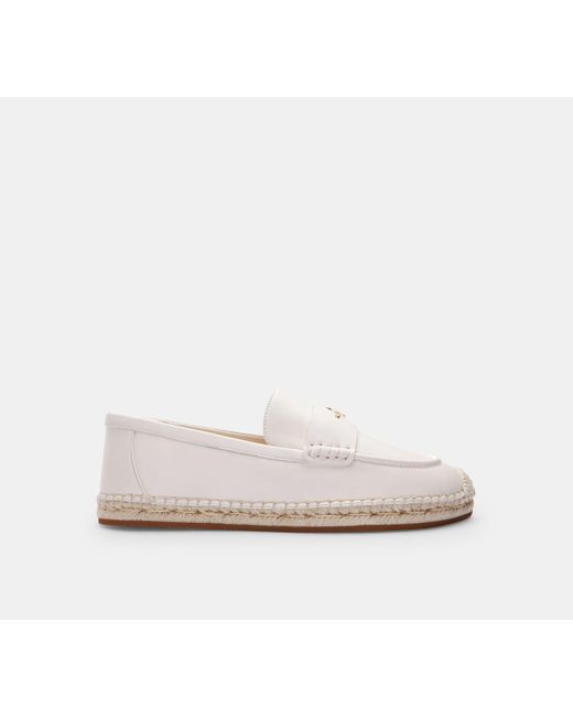 COACH White Loafer Espadrille