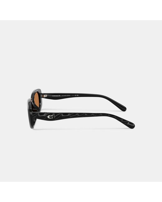 COACH Multicolor Quilted Oval Rectangle Sunglasses