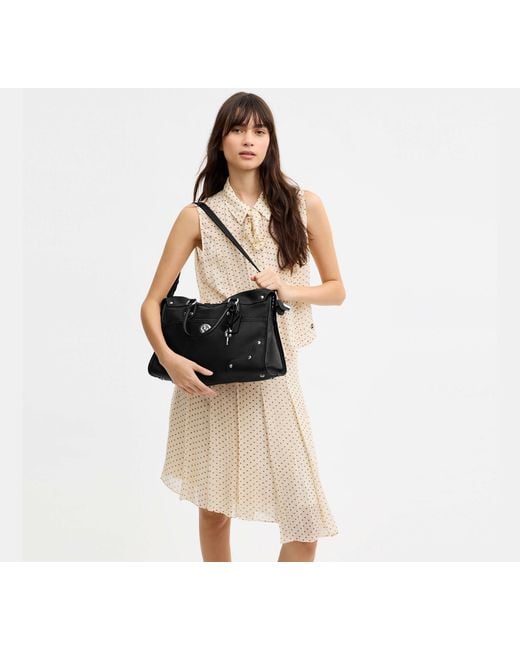 COACH Black Rhyder Satchel Bag 38