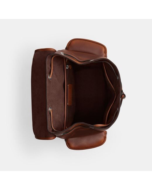COACH Brown Hitch Backpack for men