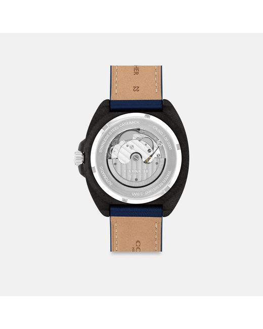 COACH Blue Charter Automatic Watch, 44 Mm for men