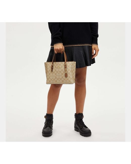 COACH Black Mollie Tote Bag 25