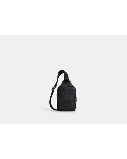 COACH Black Racer Sling Pack for men