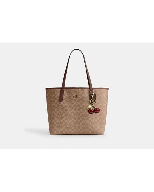 COACH Black City Tote Bag